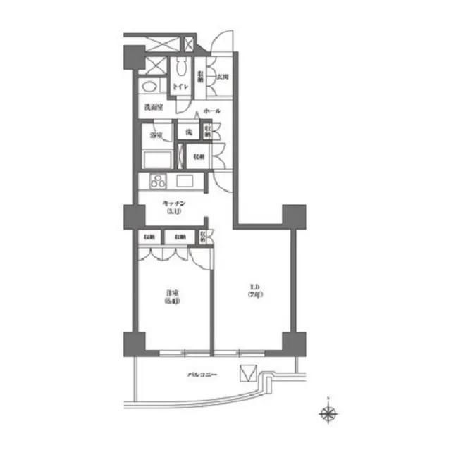 Bunkyo Green Court View Tower Honkomagome - Floor Plan - ["Line", "Schematic", "Plan"]