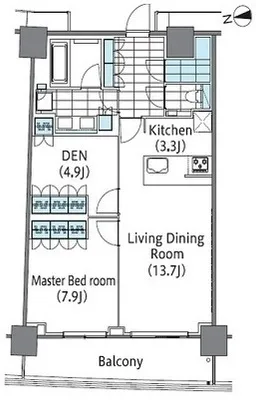 Comforia Shinjuku East Side Tower - Floor Plan - ["Diagram", "Plan", "Floor plan"]