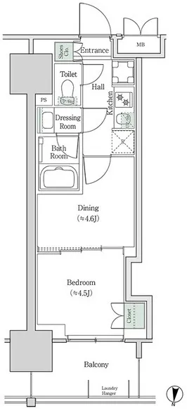 Brookside Residence Kiba - Floor Plan - []