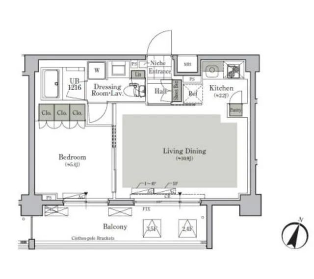 Park Cube Nishigahara Stage - Floor Plan - ["Floor plan", "Plan", "Diagram"]