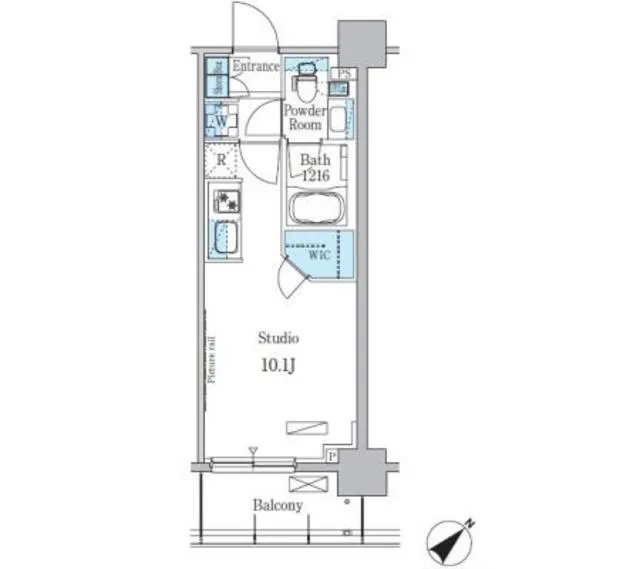 Park Axis Oshiage Terrace - Floor Plan - ["Rectangle", "Parallel", "Font"]