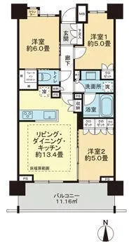 Park Homes Kinshicho Sarue Onshi Park - Floor Plan - ["Apartment", "Condominium", "High-rise building"]