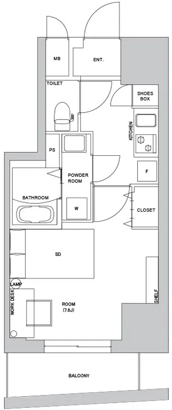 Hmlet Higashi-Shinjuku - Floor Plan - []