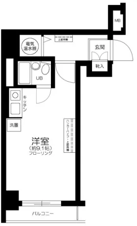 Nakagin 2nd Shinbashi Mansion - Floor Plan - []