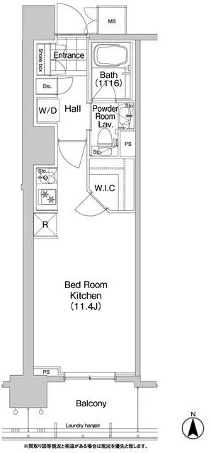 Comforia Akihabara East - Floor Plan - ["Rectangle", "Font", "Parallel"]