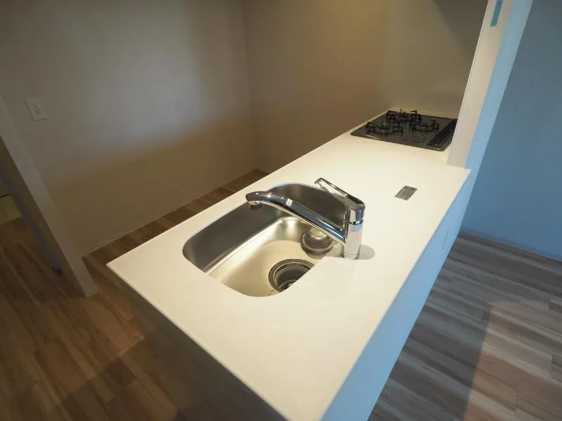 One Roof Residence Ueno Okachimachi - Interior - ["Sink", "Tap", "Wood"]