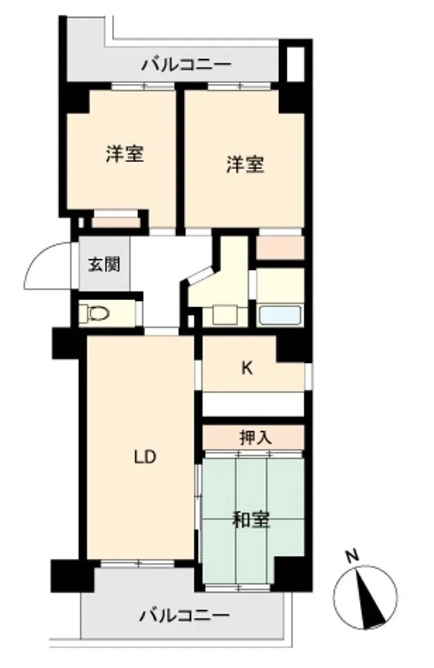 Wilterrace Minami Otsuka - Floor Plan - ["Rectangle", "Font", "Parallel"]