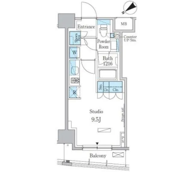 Park Axis Oshiage / Sumida Park - Floor Plan - ["Rectangle", "Schematic", "Parallel"]