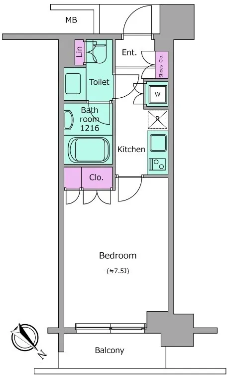 Residia Tsukishima II - Floor Plan - []