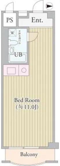 Park Grace Shinjuku - Floor Plan - ["Tile Flooring"]