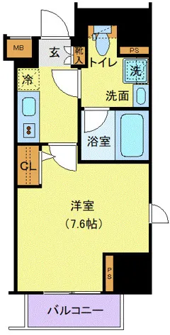 Isle Immobile Ochanomizu - Floor Plan - ["Tile Flooring", "Geraniums"]