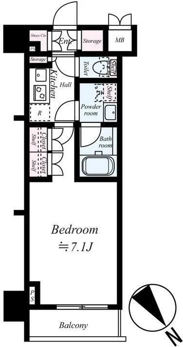 Louvre Nerima Takanodai Building No. 3 - Floor Plan - []