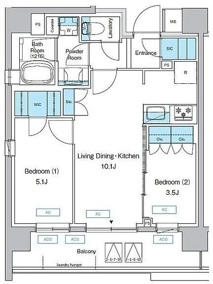 Predia Court Sangenjaya - Floor Plan - ["White", "Plan", "Diagram"]