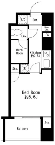 Prime Urban Nihonbashi Kayabacho - Floor Plan - []