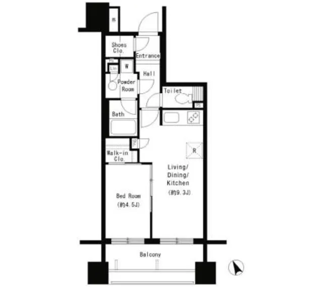 Park Axis Otsuka - Floor Plan - ["Parallel", "Rectangle", "Font"]