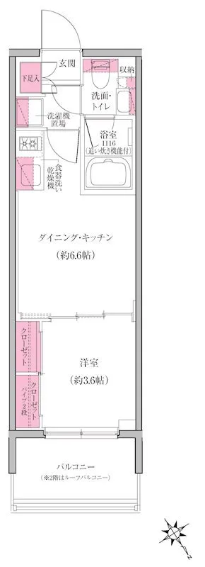 RESIDIA Monzen-Nakacho Place - Floor Plan - ["Rectangle", "Font", "Parallel"]