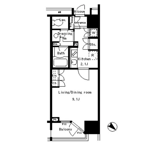 Park Axis Nihombashi Stage - Floor Plan - ["Floor plan", "Text", "Diagram"]