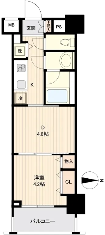 Sun God Duo Stage Kameido - Floor Plan - ["Apartment", "Tile Flooring"]