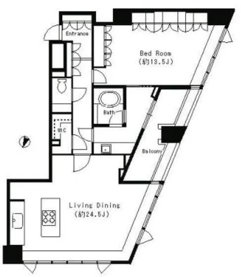 Park Cube Meguro Tower - Floor Plan - ["Plan", "Diagram", "Map"]