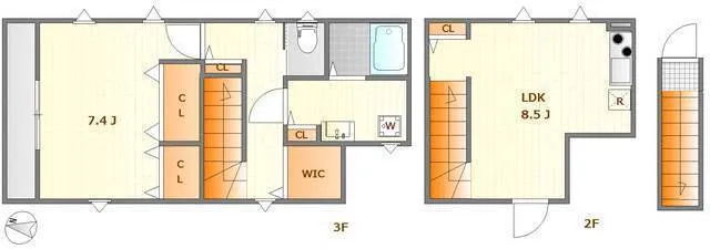 Mare Saginomiya - Floor Plan - ["Plan", "Floor plan", "Technical drawing"]