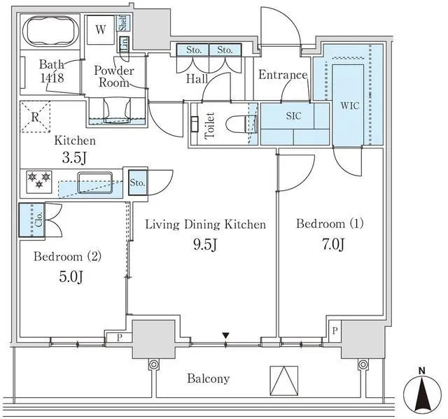 Park Court Nogizaka The Tower - Floor Plan - ["Floor plan", "Plan", "Text"]