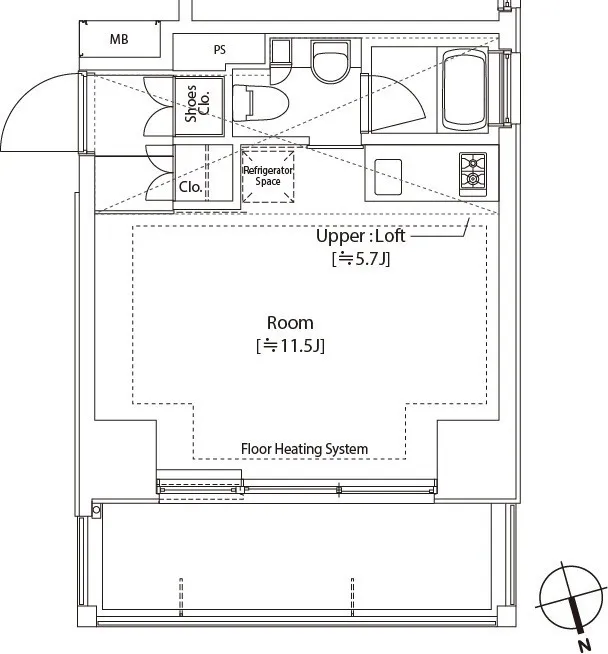 Castalia Nakanobu - Floor Plan - ["Rectangle", "Line", "Schematic"]