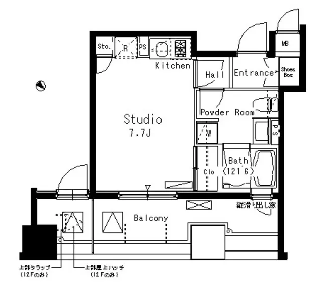 Park Axis Hatchobori - Floor Plan - ["Rectangle", "Schematic", "Font"]