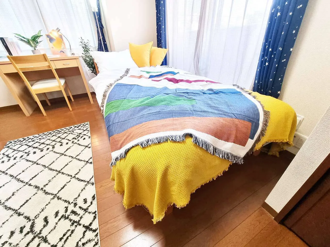 Mynavi Stay Nishigotanda 2 - Interior - ["Blue", "Yellow", "Linens"]