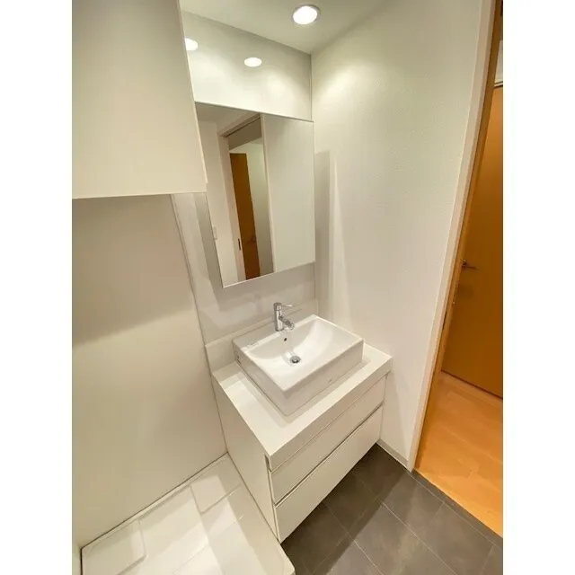 Ebisu Mukaiyama Sky Heights - Interior - ["Mirror", "Tap", "Bathroom sink"]