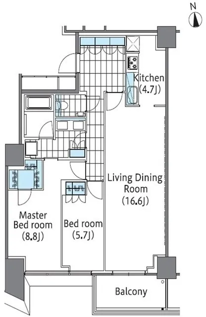 Comforia Shinjuku East Side Tower - Floor Plan - ["Diagram", "Plan", "Floor plan"]