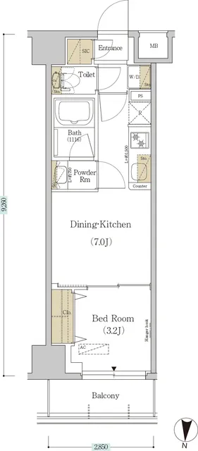 Urbanex Morishita IV - Floor Plan - ["Floor plan", "Text", "Plan"]