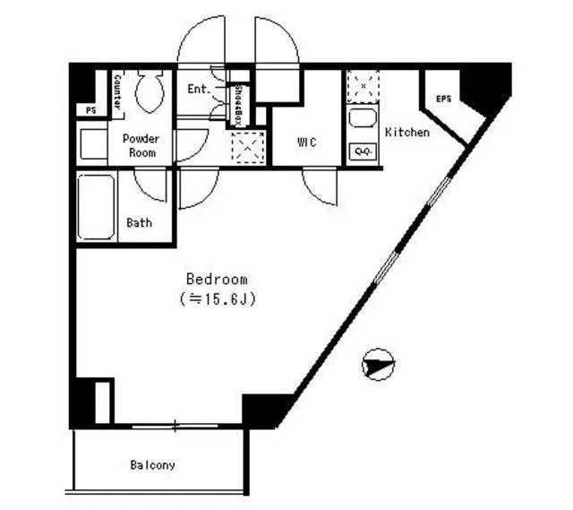 Park Cube Yotsuya Sanchome - Floor Plan - ["Slope", "Parallel", "Font"]