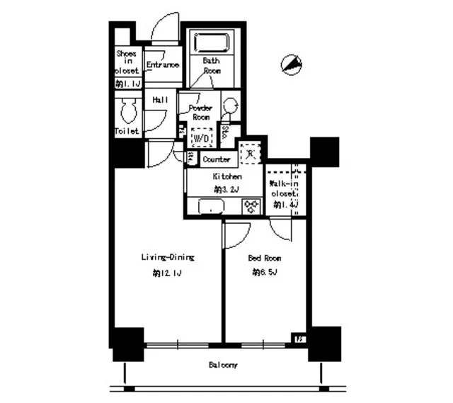 Park Tower Shibaura Bayward Urban Wing - Floor Plan - ["Floor plan", "Diagram", "Plan"]
