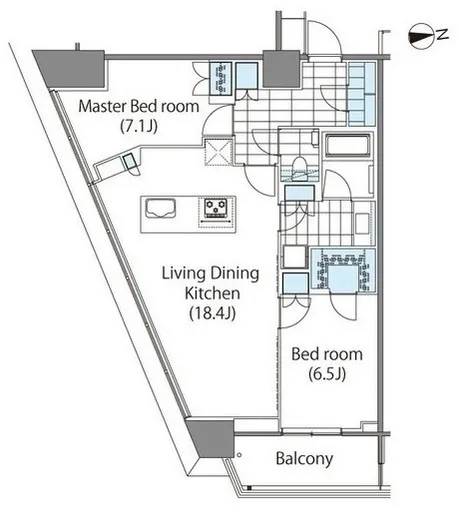 Comforia Shinjuku East Side Tower - Floor Plan - ["Plan", "Diagram", "Schematic"]