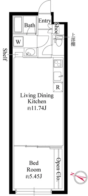 Grand Paseo Yoyogi Uehara - Floor Plan - []