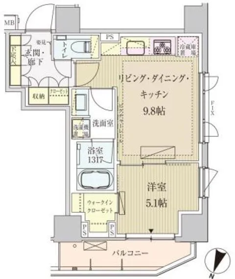 Park Axis Akasakamitsuke - Floor Plan - ["Map", "Schematic", "Rectangle"]
