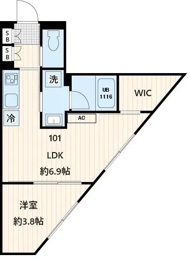 Fullea Fudomae - Floor Plan - ["Plan", "Diagram", "Triangle"]