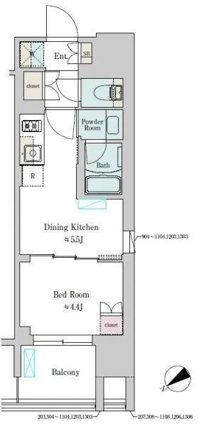 Brillia Ist Oimachi - Floor Plan - []