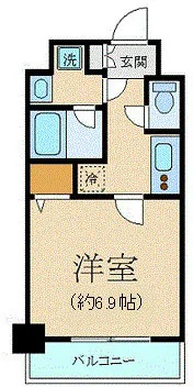 Palace Studio Kanda EAST - Floor Plan - ["Apartment"]