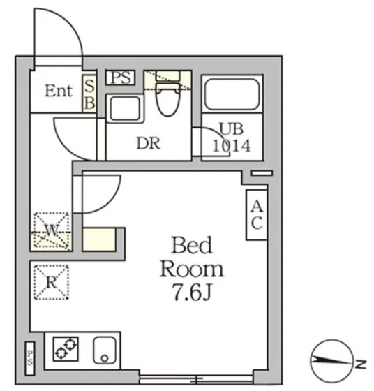Aglaia Shinjuku Nishiochiai - Floor Plan - ["White"]