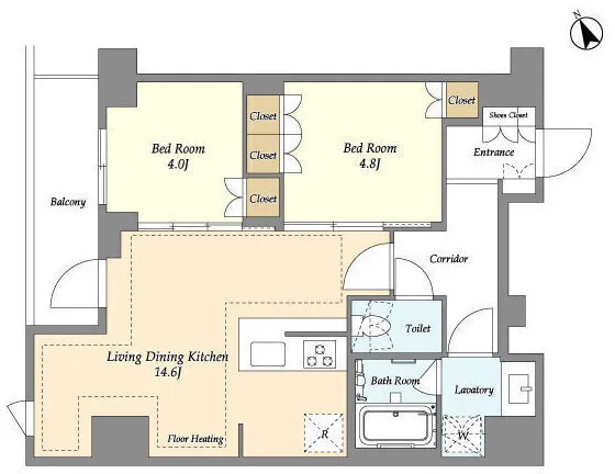 Oase Nippori Residence - Floor Plan - ["Plan", "Floor plan", "Diagram"]