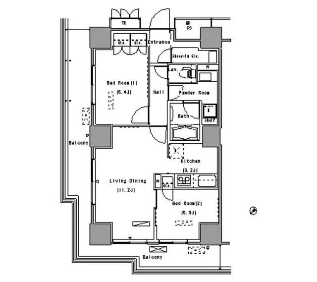 Park Axis Toyosu - Floor Plan - ["Schematic", "Rectangle", "Slope"]