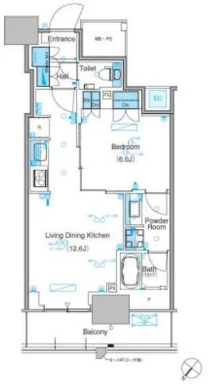 Park Axis Toyosu Canal - Floor Plan - ["Diagram", "Plan", "Floor plan"]