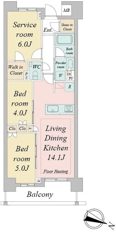 Doue Waseda - Floor Plan - []