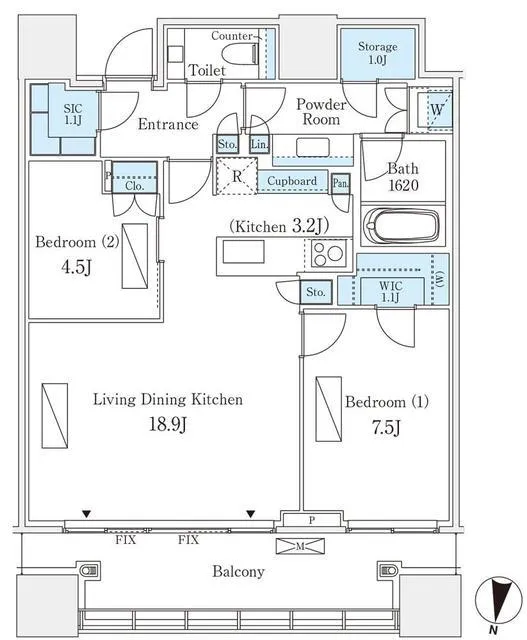 Park Court Shibuya The Tower - Floor Plan - ["Product", "Rectangle", "Font"]