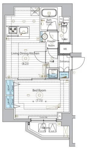 MAXIV Asakusa Miraizu - Floor Plan - ["Plan", "Diagram", "Floor plan"]