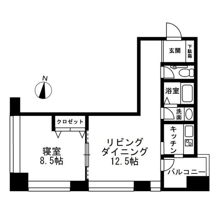Residia Tower Azabujuban - Floor Plan - ["Rectangle", "Font", "Schematic"]