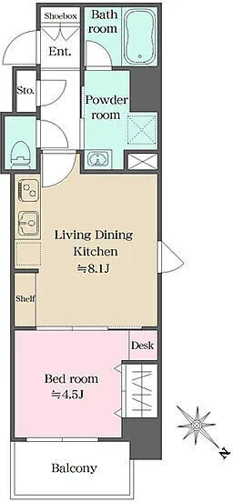 Wellis Urban Otsuka - Floor Plan - ["Geraniums"]