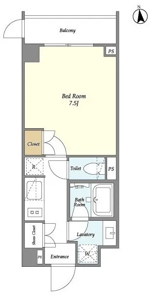Oase Shinjuku Ichigaya Yakuoji Annex - Floor Plan - []