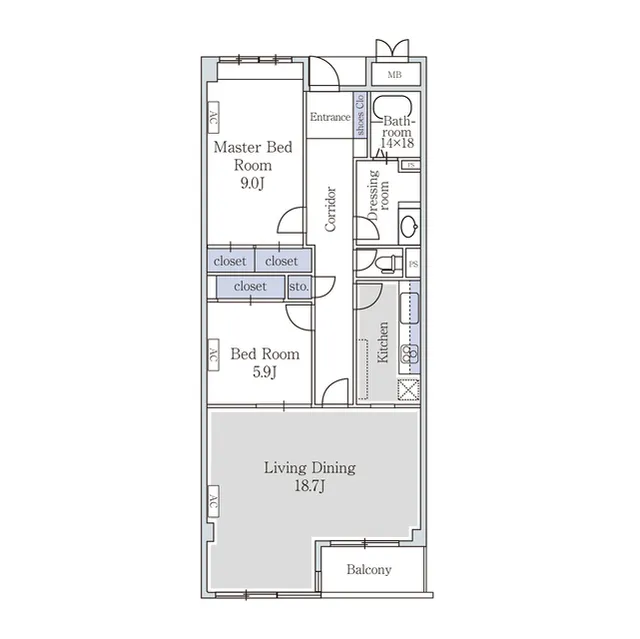 Urban Court Ichigaya - Floor Plan - ["Rectangle", "Font", "Slope"]